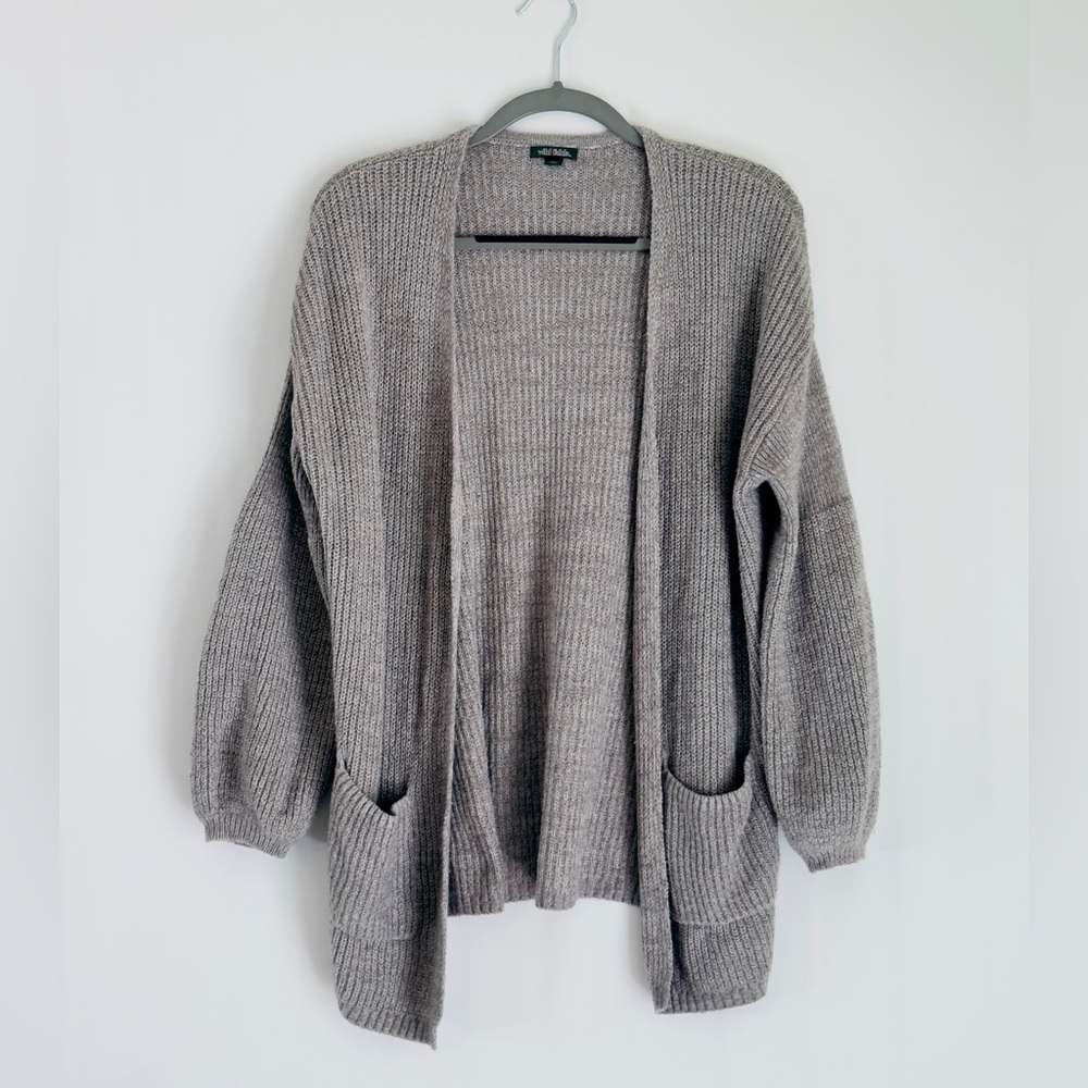 Wild Fable Heather Gray Open-Front Cardigan Medium